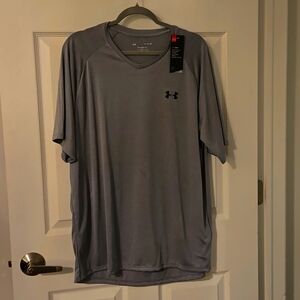 Mens Under Armour Gray tech tee XL NWT